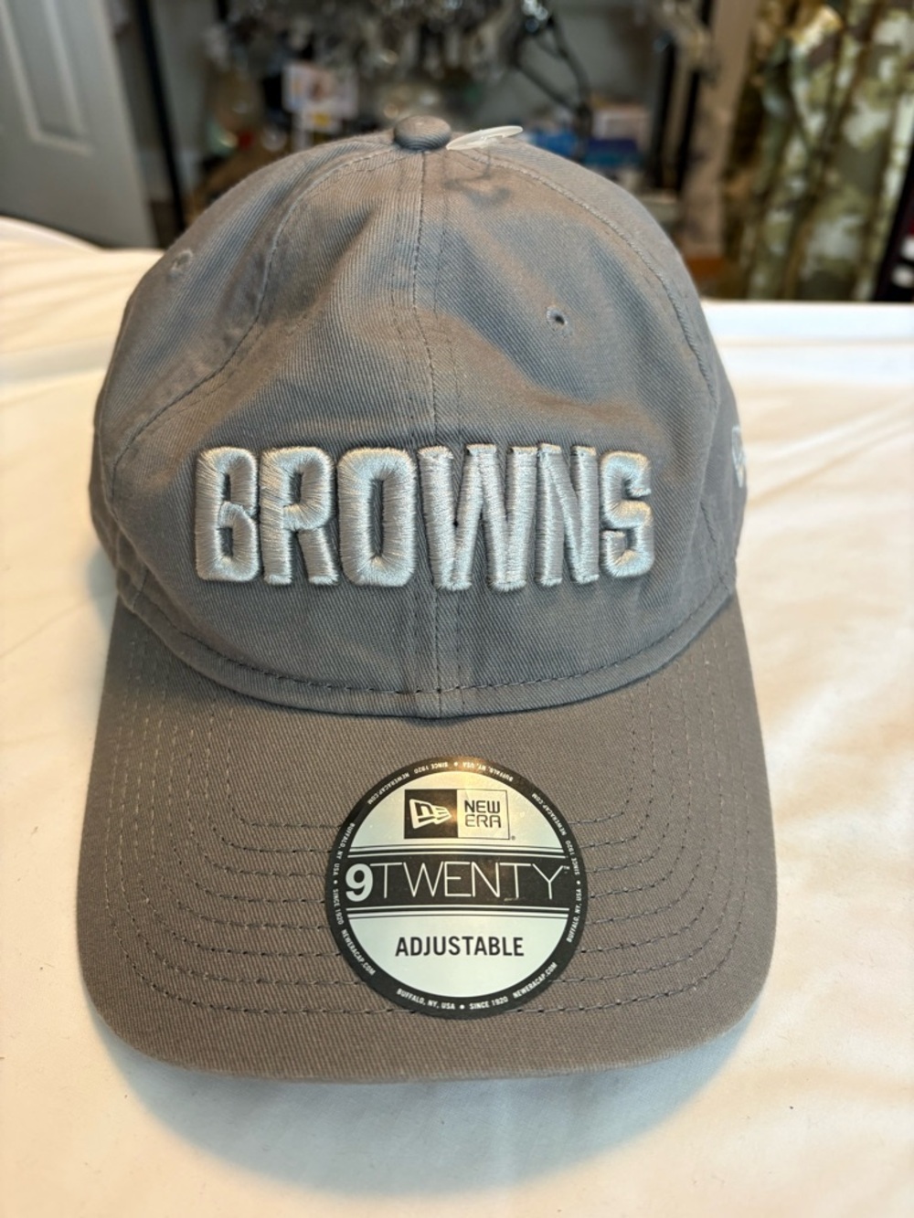 NFL Cleveland Browns Adjustable New Era Gray 9Twenty Cap